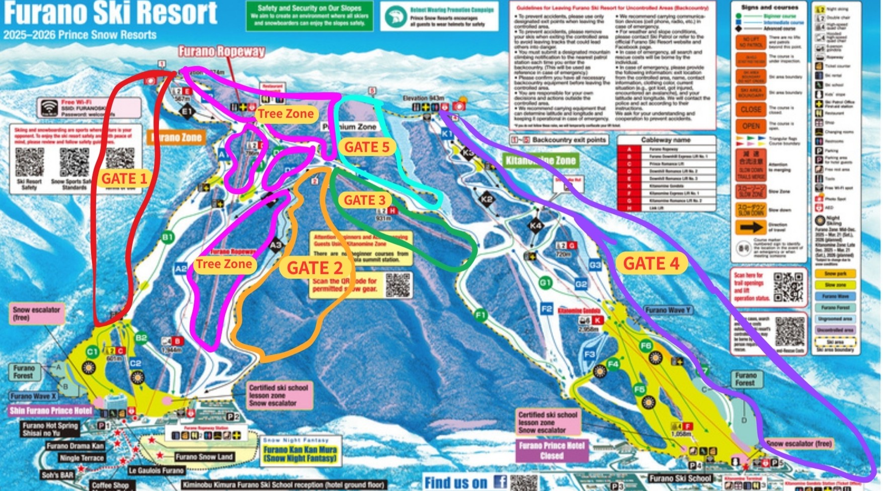 富良野滑雪場 粉雪 樹林道外 Gate 1 懶人包介紹